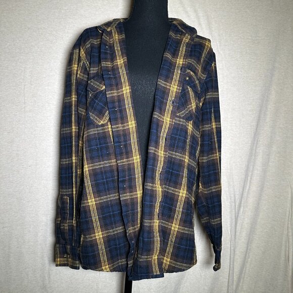 Yellow/Blue Flannel - Picture 1 of 2